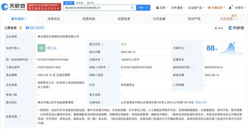 青島城投集團(tuán)成立充電網(wǎng)科技發(fā)展公司 注冊(cè)資本1億
